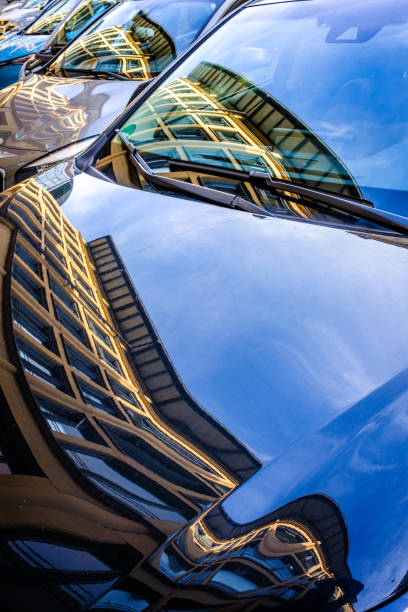 istock typical reflection of a facade at a car 2109608814