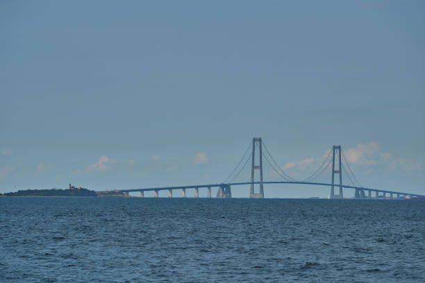 istock Storebelt suspension bridge connecting Denmarks islands. 2109708514