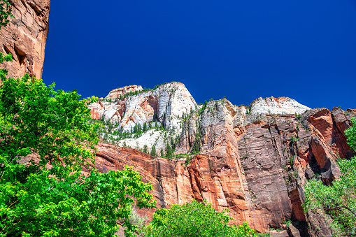 The breathtakingly beautiful scenery of Zion National Park in southern Utah.