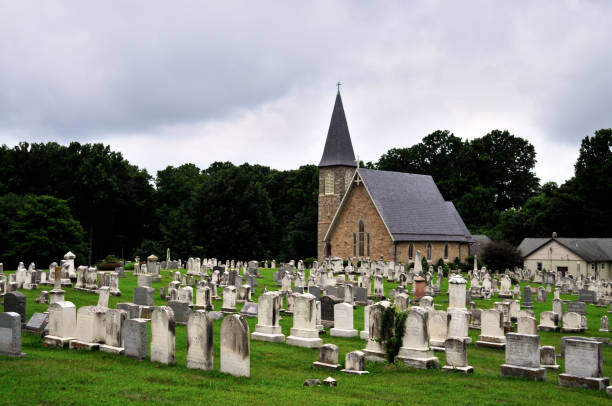 A typical rural church scene