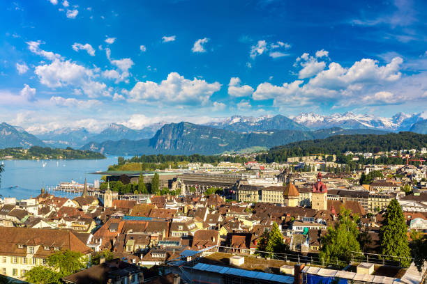 istock Aerial view of Lucerne 2109810908
