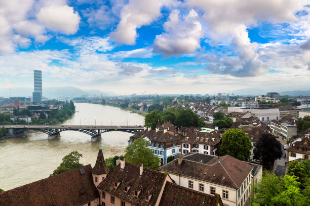 istock Aerial view of Basel 2109811697