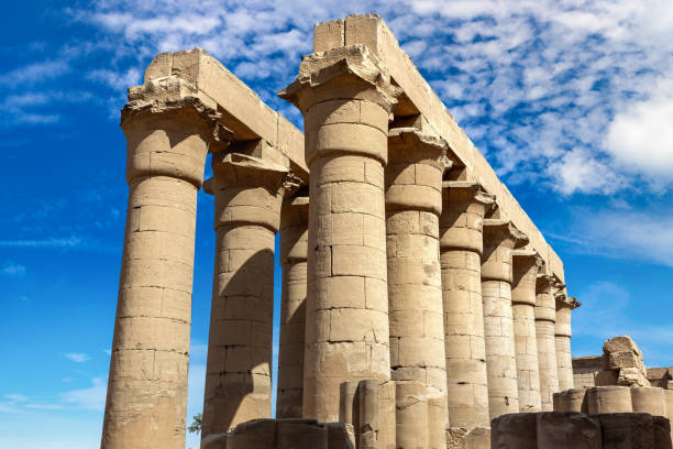 View at Luxor Temple in a sunny day, Luxor, Egypt