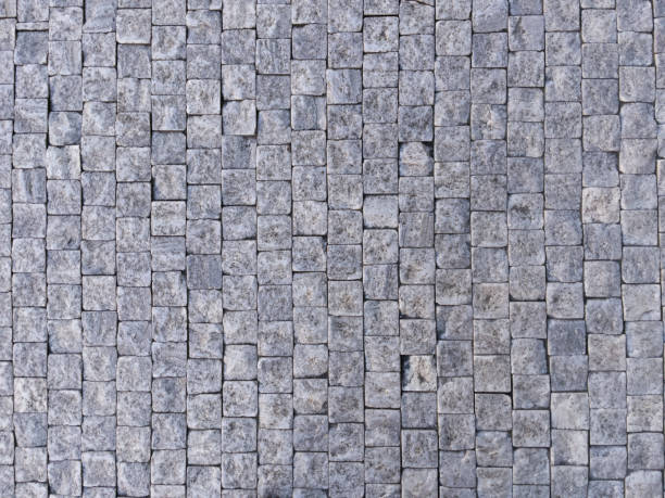 Close-up of a paving stone road.