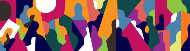 istock Psychology of people social issue  abstract vector background 2109859665