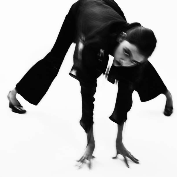 istock Fashion model in stylish clothes in studio. Modern style 2109882187