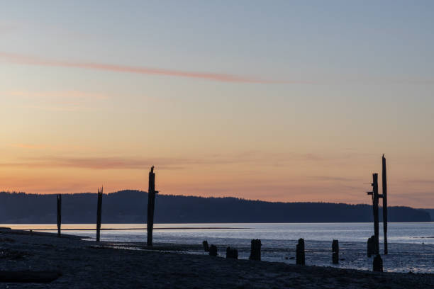 istock Evening sunset over water at English Boom Park 2109943363