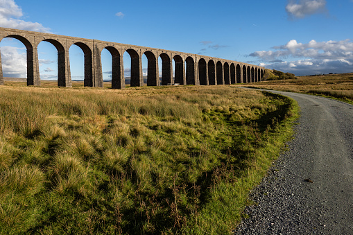 22.10.23 Ribblehead, North Yorkshire, UK. Ribblehead Viaduct aor Batty Moss Viaduct at Ribblehead in ther Yorkshire Dales