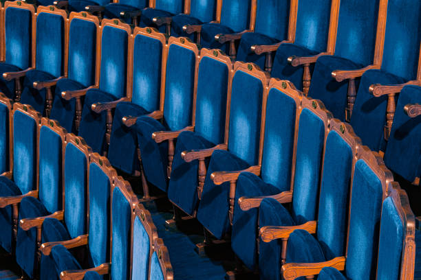 Empty cinema theatre seats