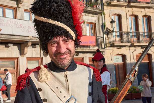 Vigo, Pontevedra, Spain; March, 24, 2024; the reconquest of Vigo against the French in the old town of Vigo