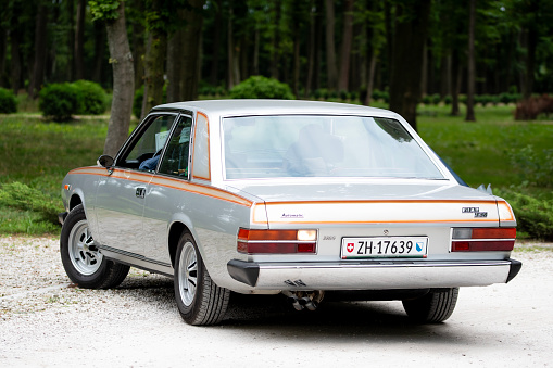 Moscow, Russia - June 22, 2016: Exhibition of rare and vintage cars. Exclusive car models