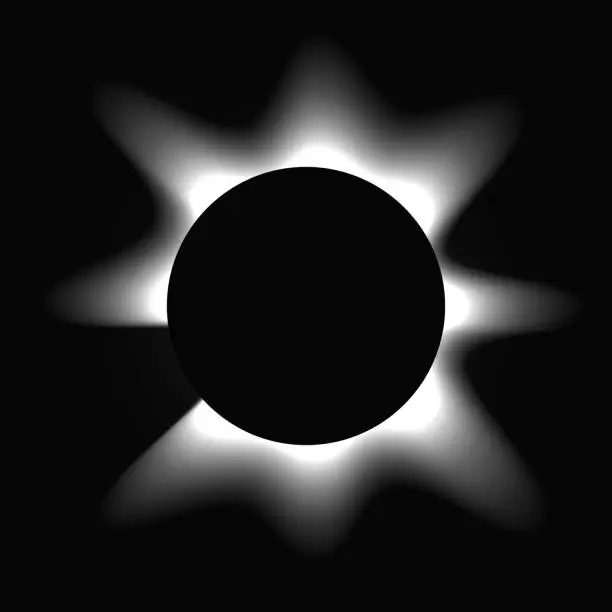 Vector illustration of Circle illuminate light frame