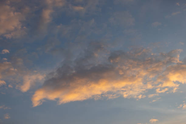 Beautiful sunset clouds on the sky.