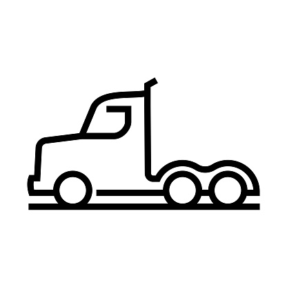 Truck Line Icon. Auto, Car, Mini Van, Tractor, 4x4, Sedan.
