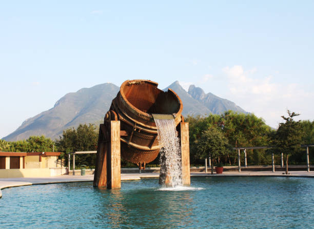istock Fountain in Foundry Park, Monterrey, Mexico 2110614445