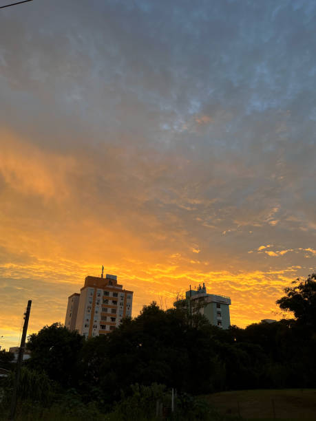 istock Wonderful sunset in an urban setting 2110678746