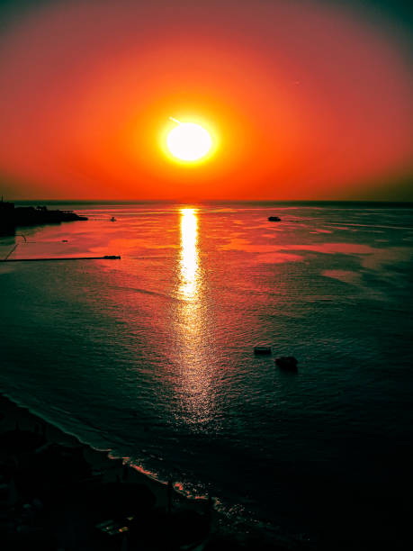Sunset on the Red Sea horizon