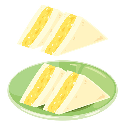 Egg salad sandwich Set