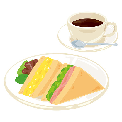 Sandwich and coffee Set