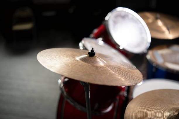 istock Close-Up View of a Drum Cymbal in a Music Studio Setting 2111019903
