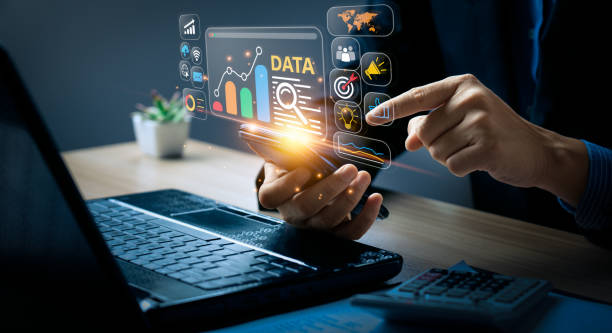 istock Digital information marketing leverages technology and digital platforms to meet customer needs, creating modern and effective experiences. It utilizes digital data to enhance marketing activities. 2111114369