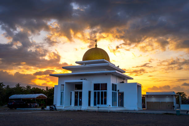 the tourist charm of Aceh Besar, sharia tourism, Aneuk Galong Mosque, Aceh Besar - Indonesia