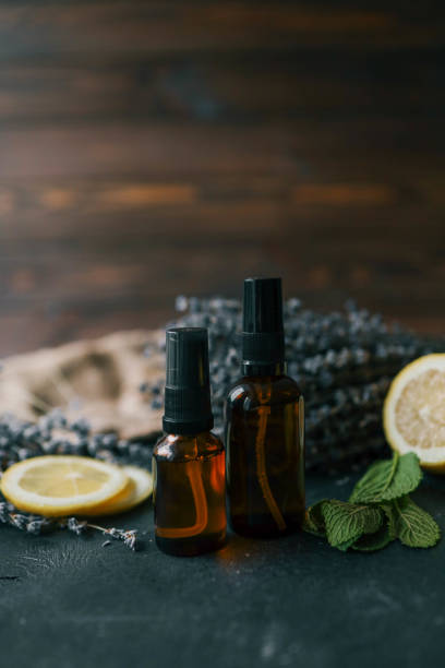 istock Facial cosmetics with lavender and lemon extract 2111200238