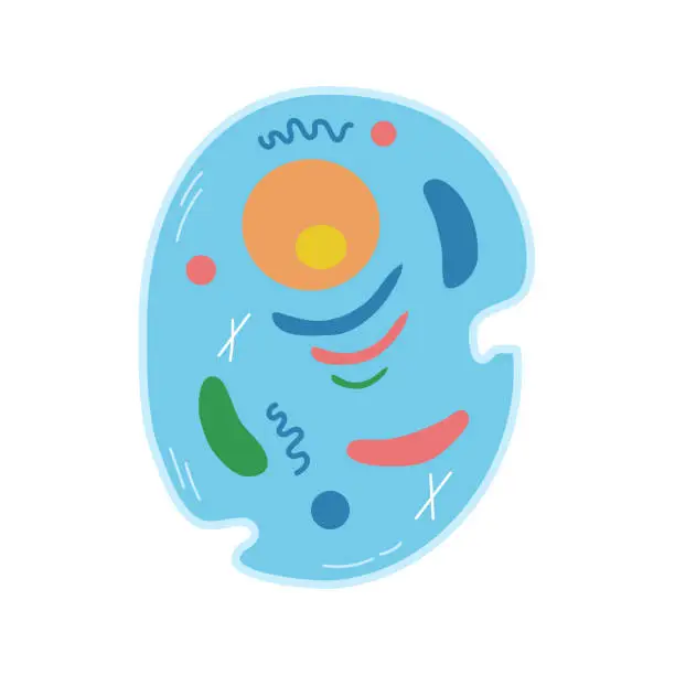 Vector illustration of Animal cell icon clipart avatar logotype isolated vector illustration