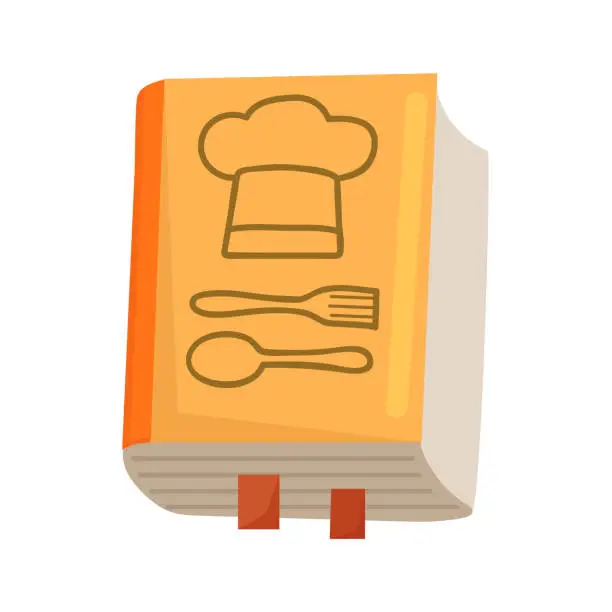 Vector illustration of Coock book icon clipart avatar logotype  isolated vector illustration