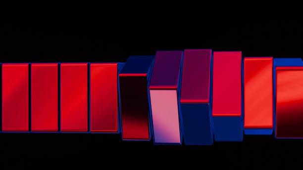 istock Abstract 3D cubes spiraling in a mesmerizing manner, creating a hypnotic and visually striking image against a sci-fi black isolated background. 2111242069