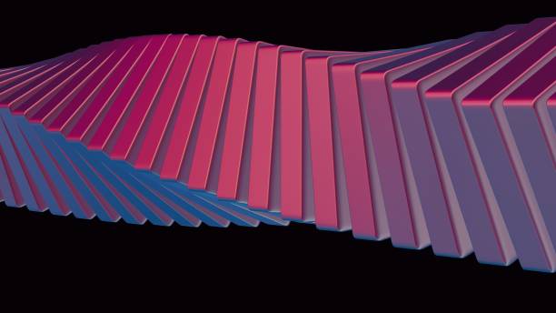 Abstract 3D cubes spiraling in a mesmerizing manner, creating a hypnotic and visually striking image against a sci-fi black isolated background.