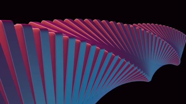 istock Abstract 3D cubes spiraling in a mesmerizing manner, creating a hypnotic and visually striking image against a sci-fi black isolated background. 2111243119