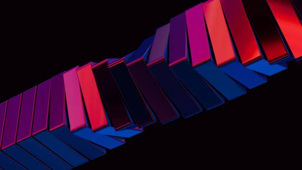 istock Abstract 3D cubes spiraling in a mesmerizing manner, creating a hypnotic and visually striking image against a sci-fi black isolated background. 2111245163