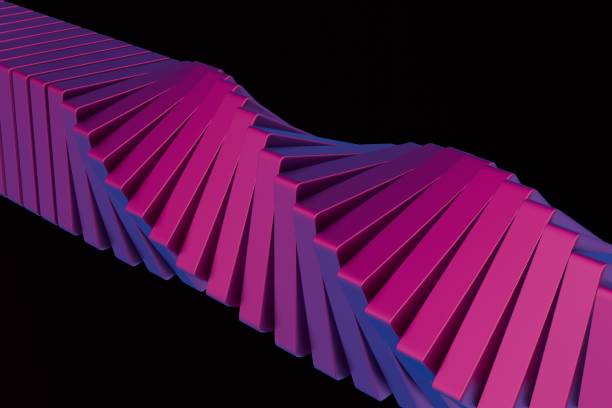 istock Abstract 3D cubes spiraling in a mesmerizing manner, creating a hypnotic and visually striking image against a sci-fi black isolated background. 2111247799
