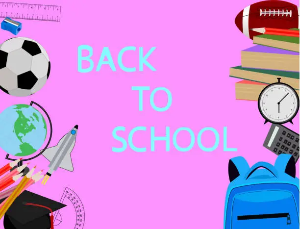 Vector illustration of back to  school vector