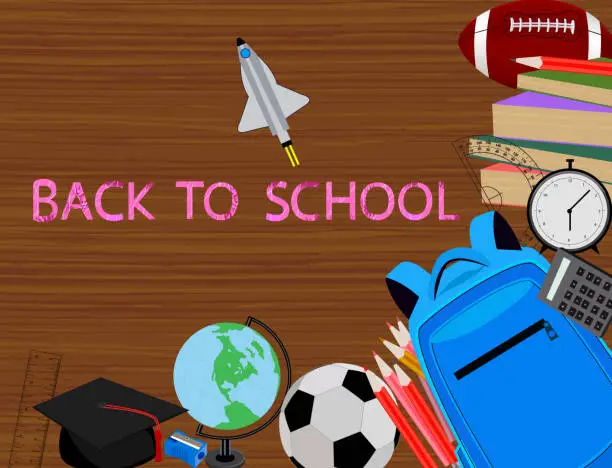 Vector illustration of back to school vector