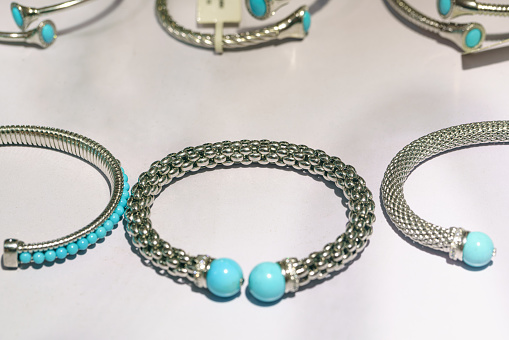 Silver Bracelet：Turquoise Silver Jewelry