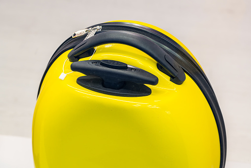 yellow suitcase
