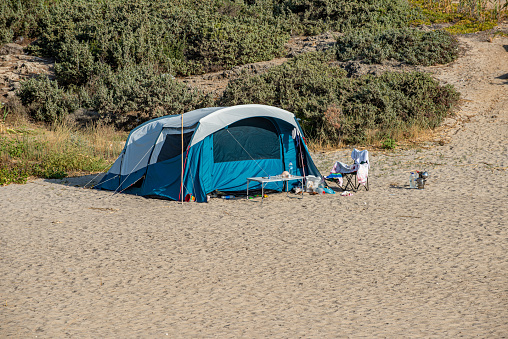 Tent camping in Izmir, Çeşme, Altınkum