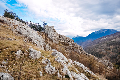 Photo of mountain top on beautiful day taken on Serbian mountain