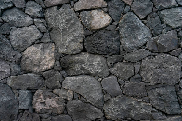 Volcanic rock wall from the Azores.