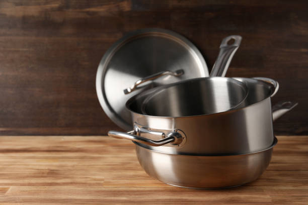 istock Kitchen utensil on wooden table, selective focus 2111443342