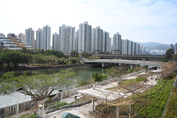 istock Shek Mun Riverside Garden, Sha Tin, Hong Kong 2111452875