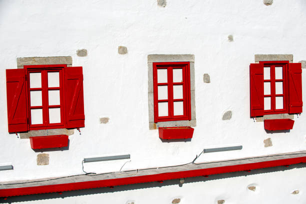 istock House with red shutters in Bodrum 2111516364
