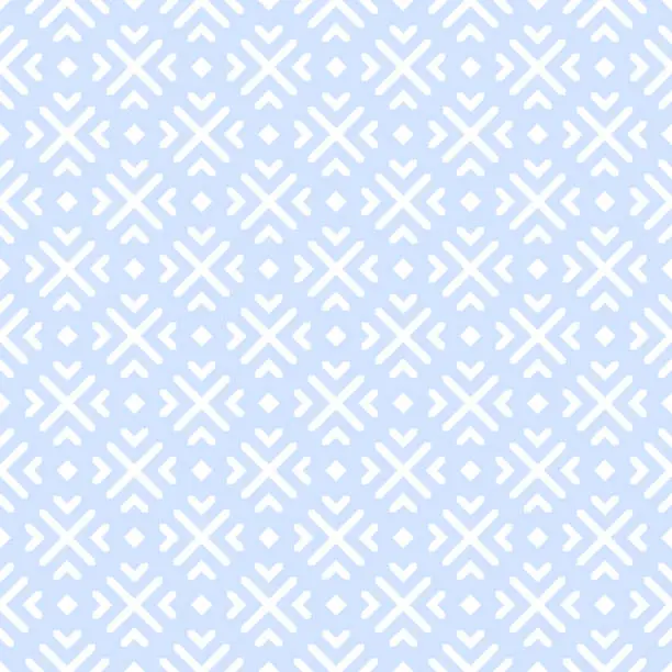 Vector illustration of Abstract Seamless Geometric Light Blue Pattern.