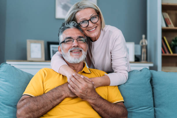 istock Happy couple at home. 2111592849
