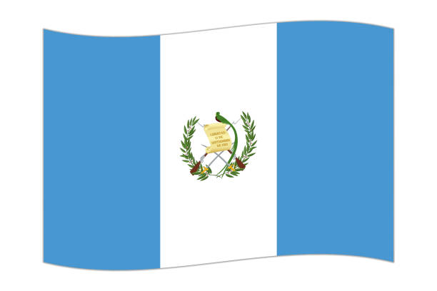 istock Waving flag of the country Guatemala. Vector illustration. 2111595302