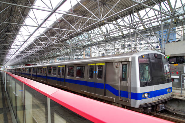 istock Subway car running in Taipei 2111601246