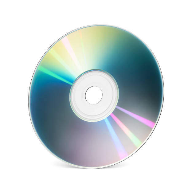 istock Green CD-R writable disk for music or data storage isolated on white. 2111623174
