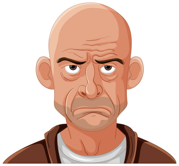 Grumpy Side View 10+ Side Eye Glare Stock Illustrations, Royalty-Free Vector Graphics ...
